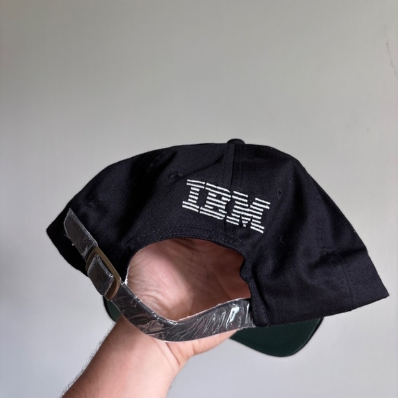RARE Vintage IBM Computers promo hat techwear software dad hat strapback - Picture 3 of 7